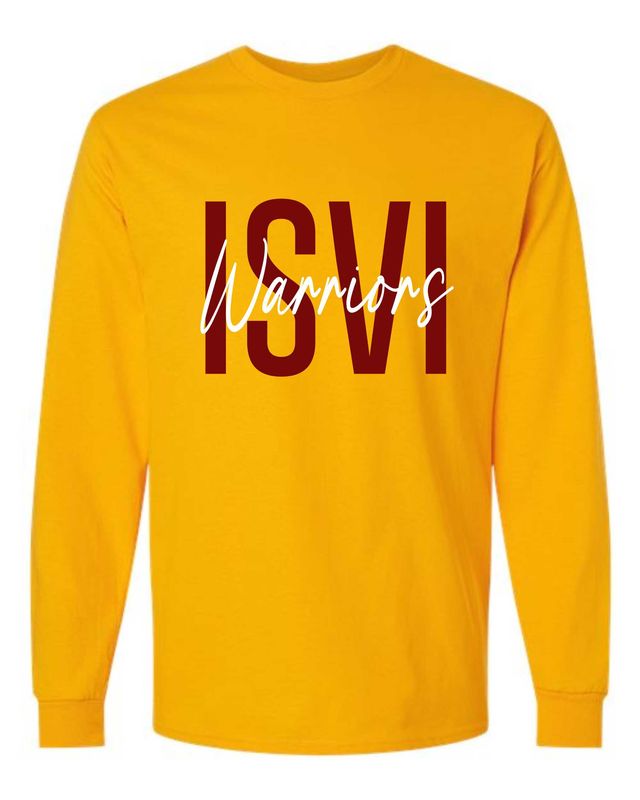 ISVI WARRIORS-5400 GOLD LONG SLEEVE-T