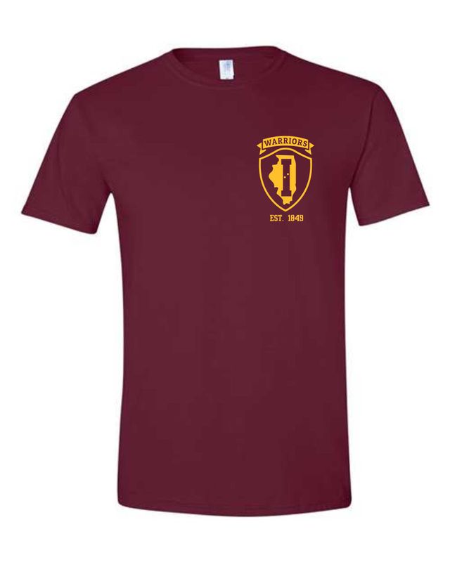 ISVI WARRIORS-64000 MAROON SOFT STYLE-T (FRONT &amp; BACK PRINT)