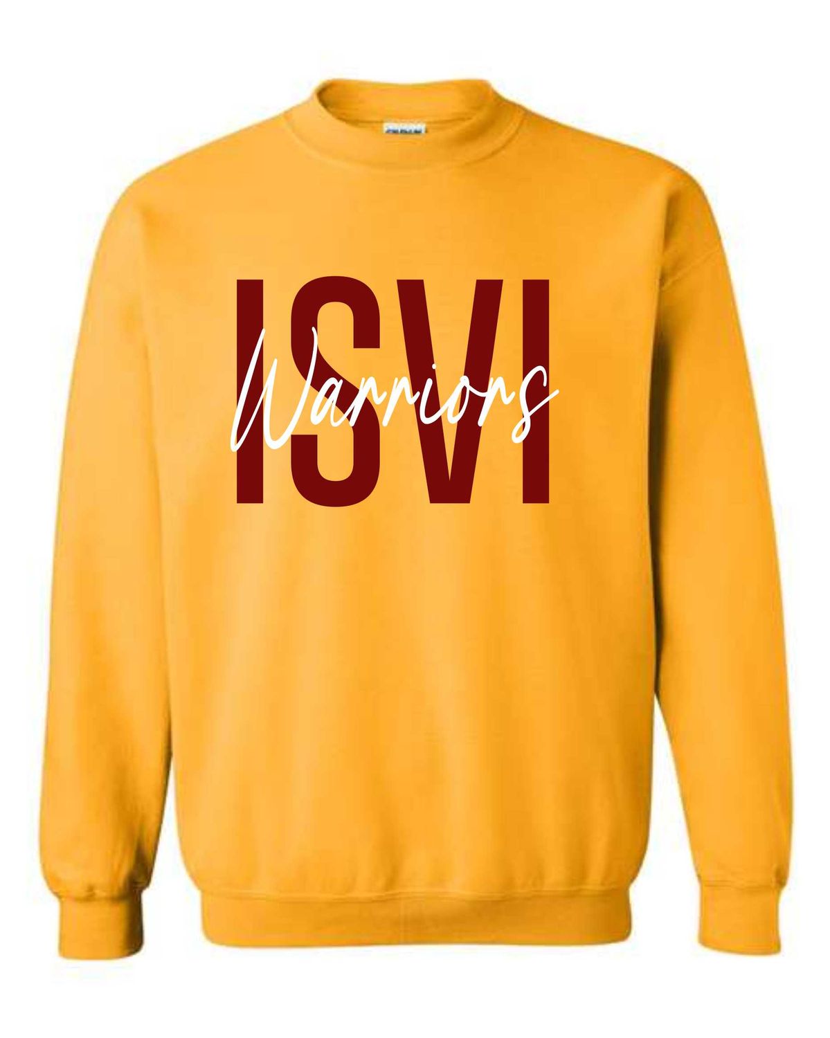 ISVI WARRIORS-18000 GOLD CREWNECK SWEATSHIRT