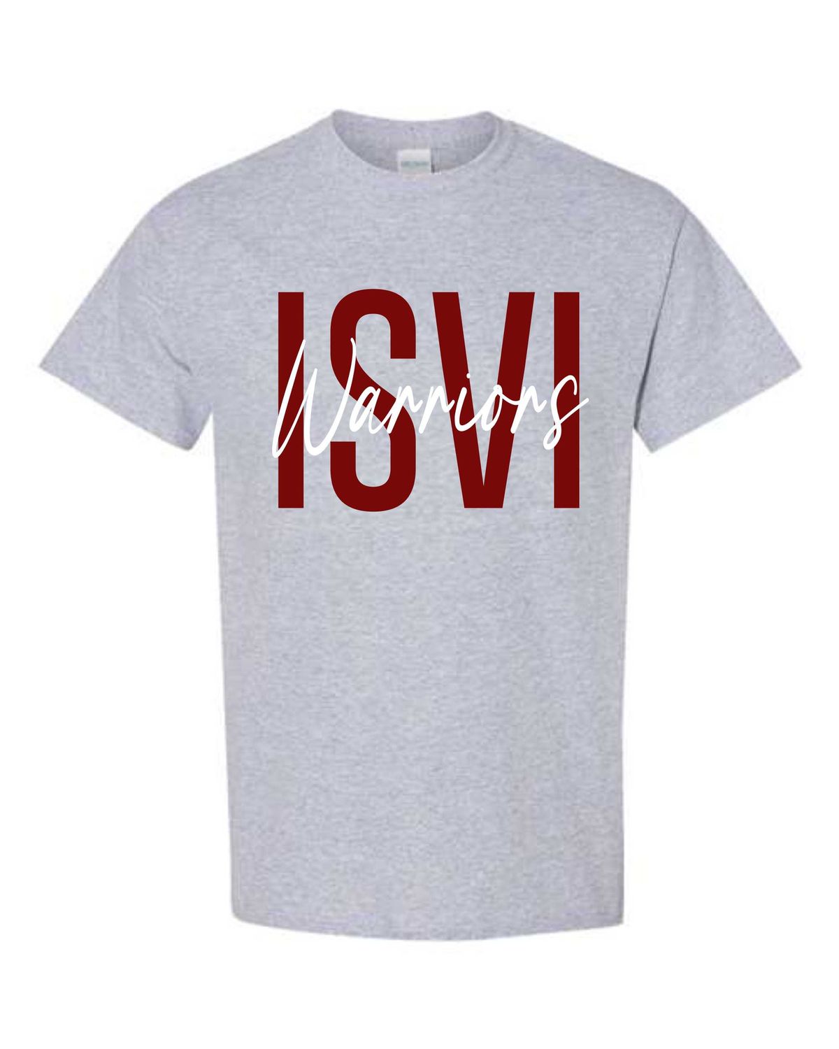 ISVI WARRIORS-5000 SPORT GREY UNI-SEX T-SHIRT