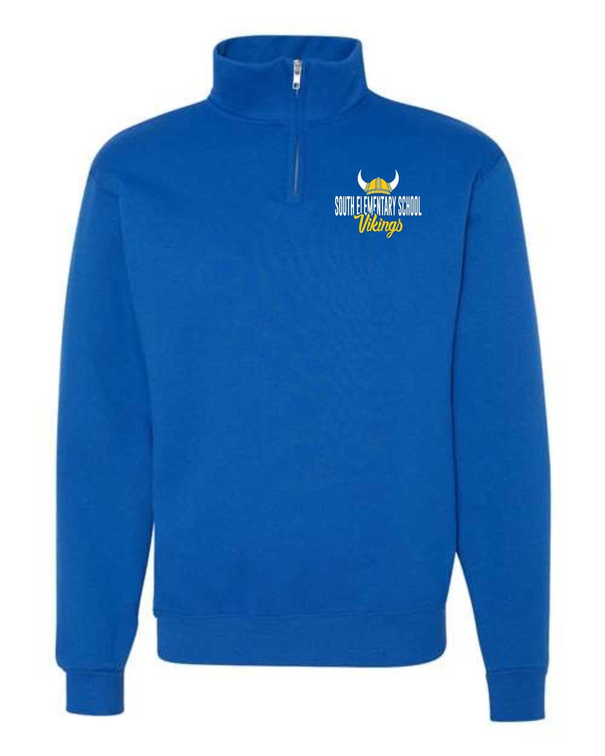 SOUTH SCHOOL VIKINGS-995MR ROYAL FLEECE QUARTER-ZIP