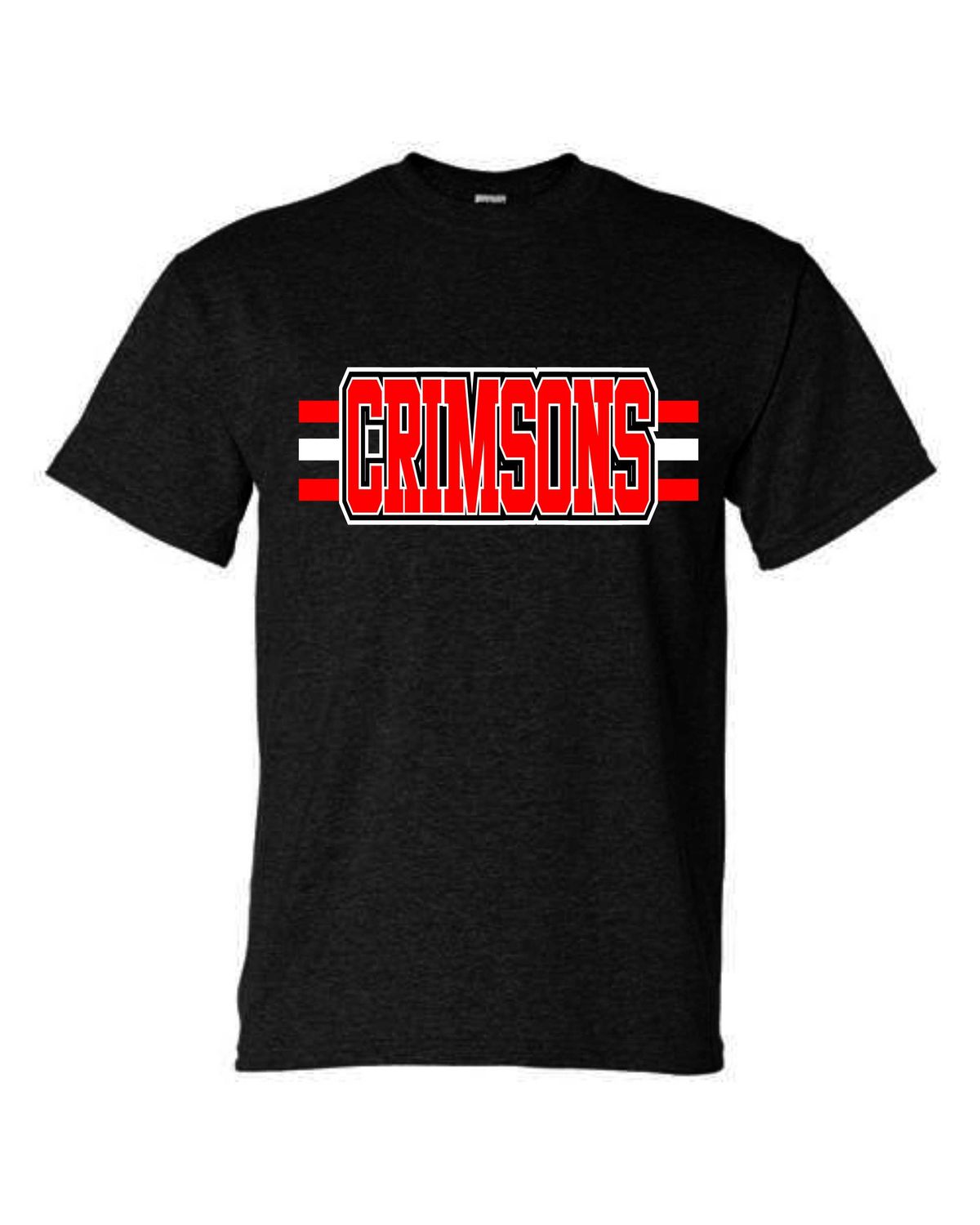 JMS FALL-5000 BLACK CRIMSONS (BOLD) / UNI-SEX T-SHIRT