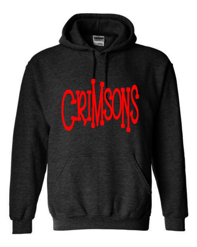 JMS FALL-18500 BLACK CRIMSONS (RED) / PULLOVER HOODIE