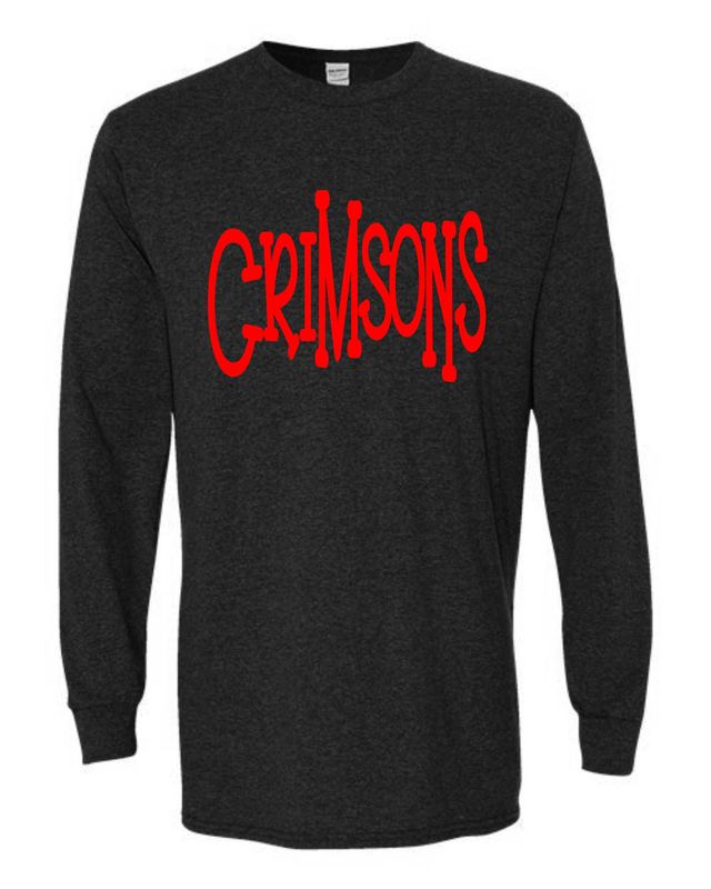 JMS FALL-5400 BLACK CRIMSONS (RED) / LONG SLEEVE-T