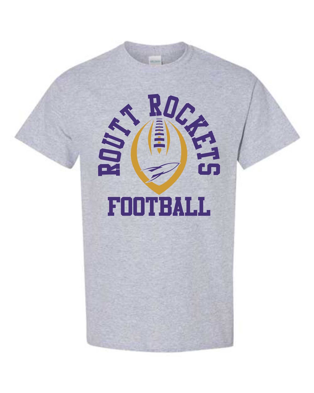 ROCKETS FOOTBALL-5000 SPORT GREY UNI-SEX T-SHIRT