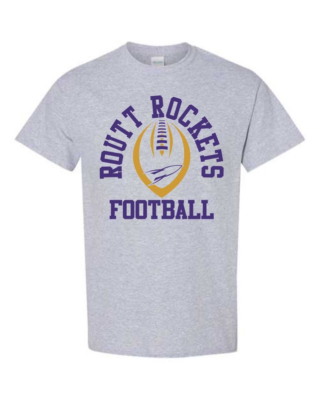 ROCKETS FOOTBALL-5000 SPORT GREY UNI-SEX T-SHIRT