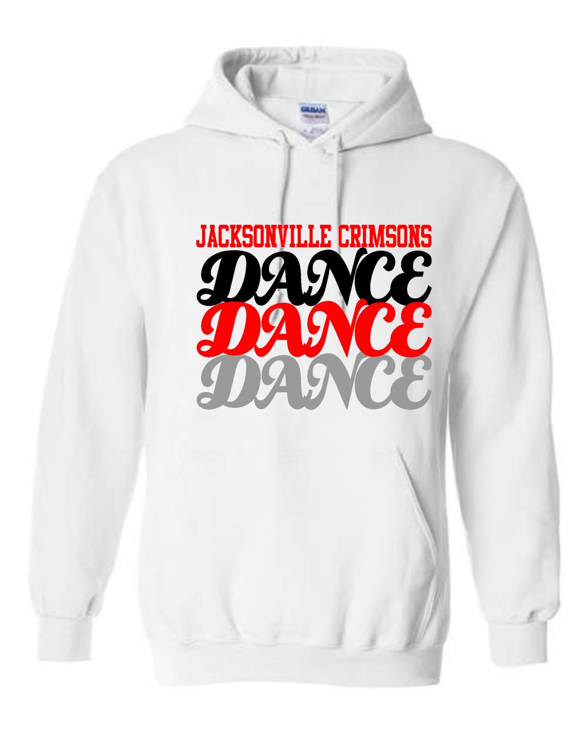 JMS DANCE FALL-18500 WHITE PULLOVER HOODIE