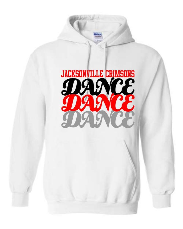 JMS DANCE FALL-18500 WHITE PULLOVER HOODIE