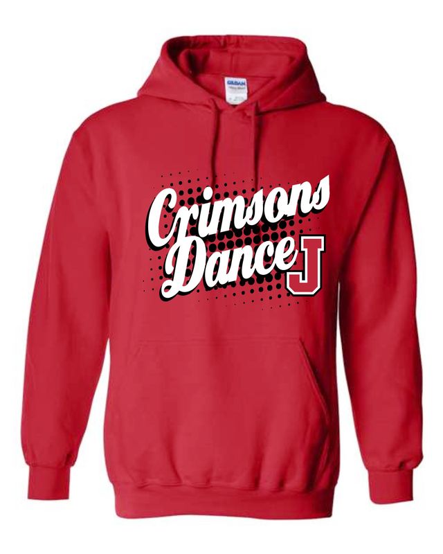 JMS DANCE FALL-18500 RED PULLOVER HOODIE