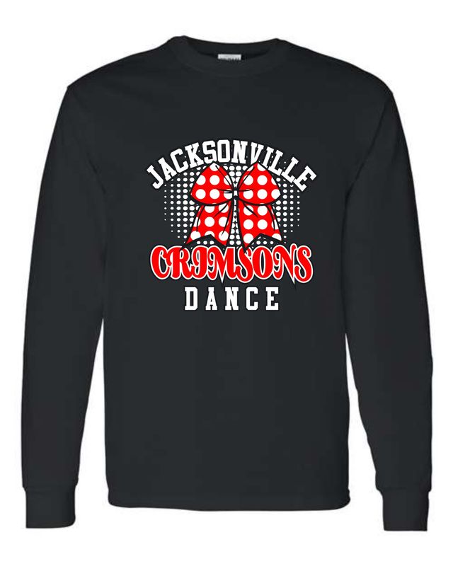 JMS DANCE FALL-5400 BLACK LONG SLEEVE-T