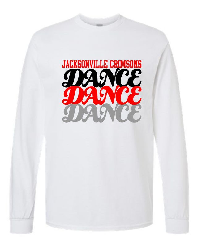 JMS DANCE FALL-5400 WHITE LONG SLEEVE-T