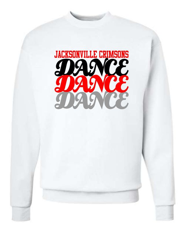 JMS DANCE FALL-18000 WHITE CREWNECK SWEATSHIRT