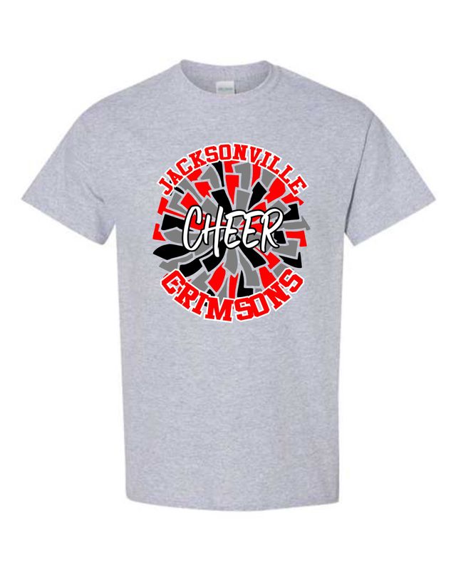 CRIMSONS CHEER 2025-5000 SPORT GREY UNI-SEX T-SHIRT