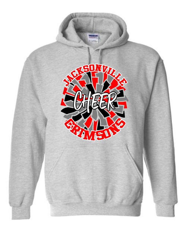 CRIMSONS CHEER 2025-18500 SPORT GREY PULLOVER HOODIE