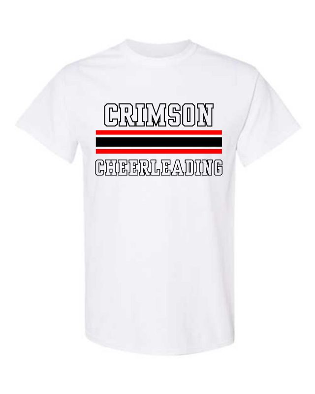 CRIMSONS CHEER 2025-5000 WHITE UNI-SEX T-SHIRT