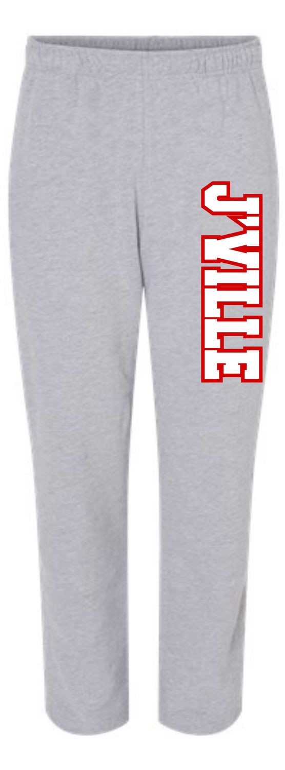 CRIMSONS CHEER 2025-3725 ATHLETIC HEATHER UNI-SEX SPONGE FLEECE STRAIGHT LEG SWEAT PANTS