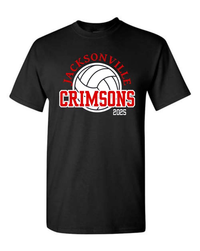 CRIMSONS VOLLEYBALL TEAM ROSTER-5000 BLACK UNI-SEX T-SHIRT