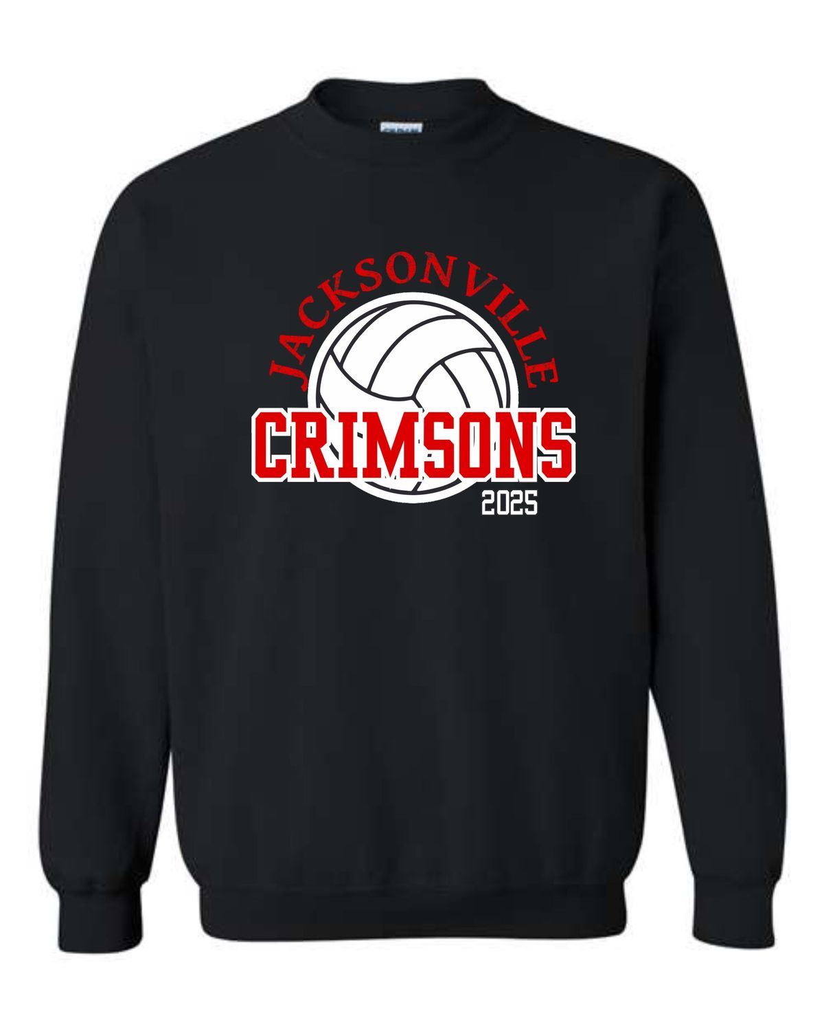 CRIMSONS VOLLEYBALL TEAM ROSTER-18000 BLACK CREWNECK SWEATSHIRT