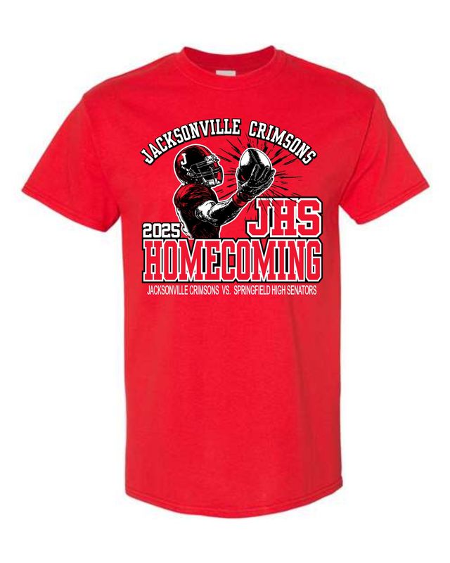 HOMECOMING JHS FOOTBALL-5000 RED UNI-SEX T-SHIRT