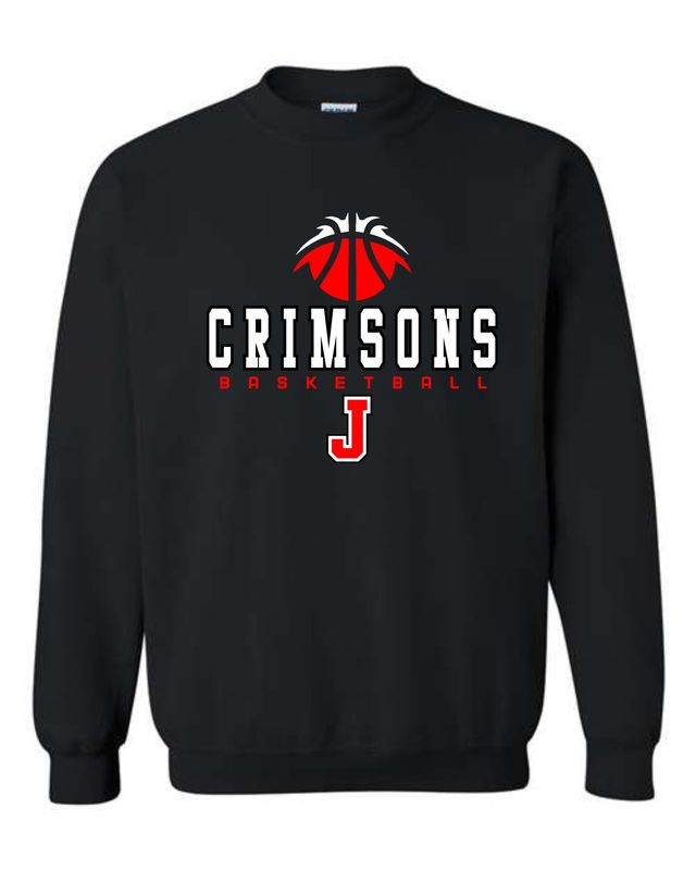 CRIMSONS BASKETBALL-18000 BLACK CREWNECK SWEATSHIRT