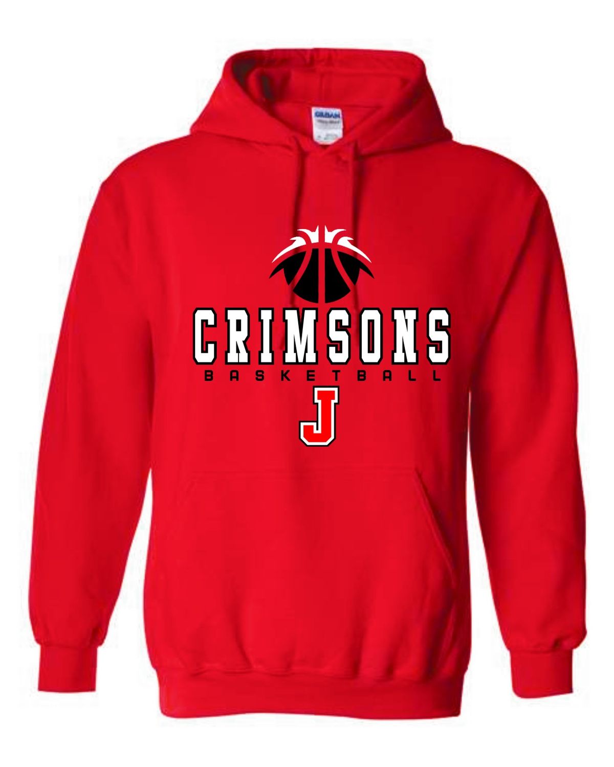 CRIMSONS BASKETBALL-18500 RED PULLOVER HOODIE