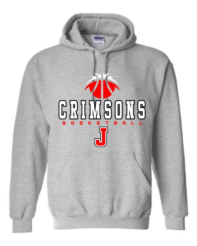 CRIMSONS BASKETBALL-18500 SPORT GRAY PULLOVER HOODIE