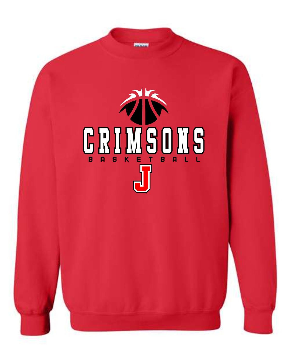 CRIMSONS BASKETBALL-18000 RED CREWNECK SWEATSHIRT