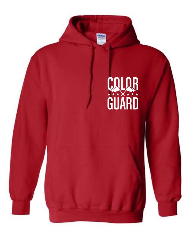 COLORGUARD-18500 RED PULLOVER HOODIE