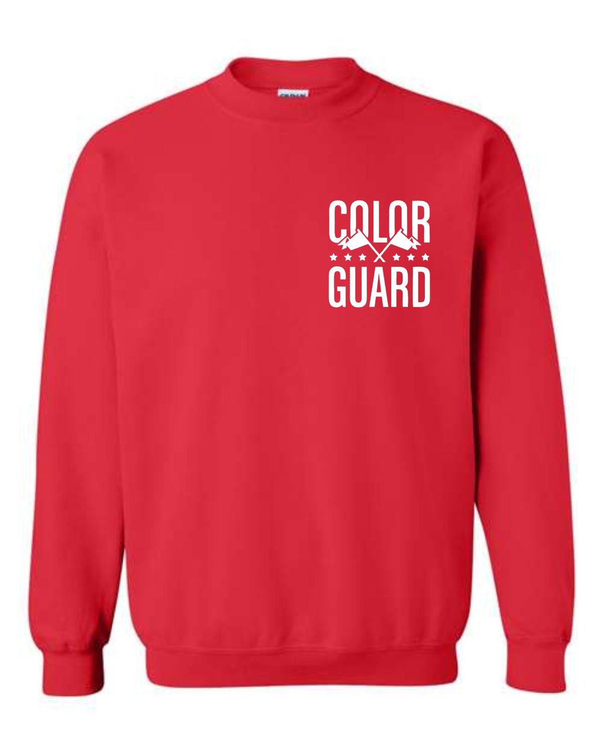 COLORGUARD-18000 RED CREWNECK SWEATSHIRT