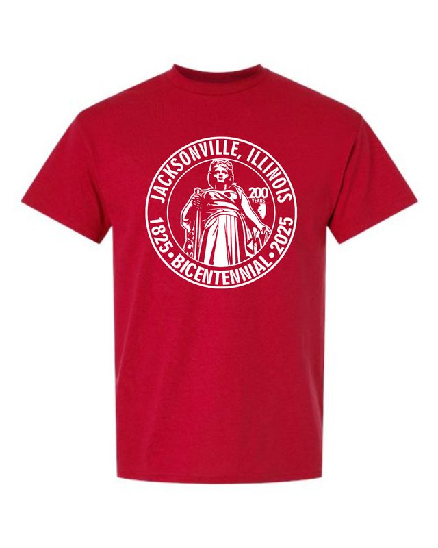 LADY STATUE-8000  RED Uni-Sex T-SHIRT