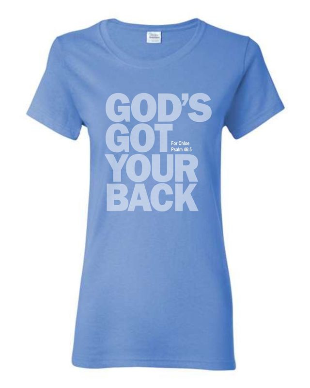 GODS GOT YOUR BACK-5000L CAROLINA BLUE LADIES-T