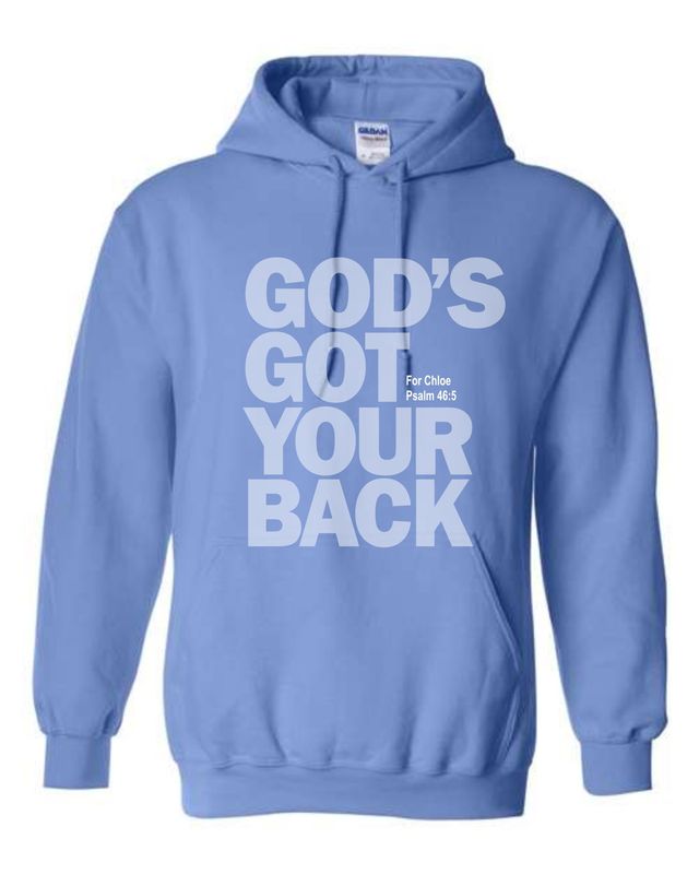 GODS GOT YOUR BACK-18500 CAROLINA BLUE PULLOVER HOODIE