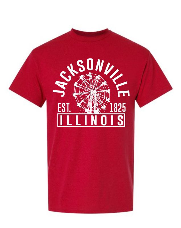 FERRIS WHEEL-8000  RED Uni-Sex T-SHIRT