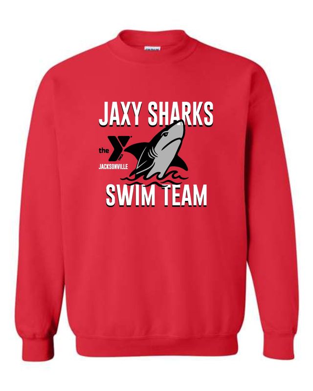 JAXY SHARKS-18000 RED CREWNECK SWEATSHIRT