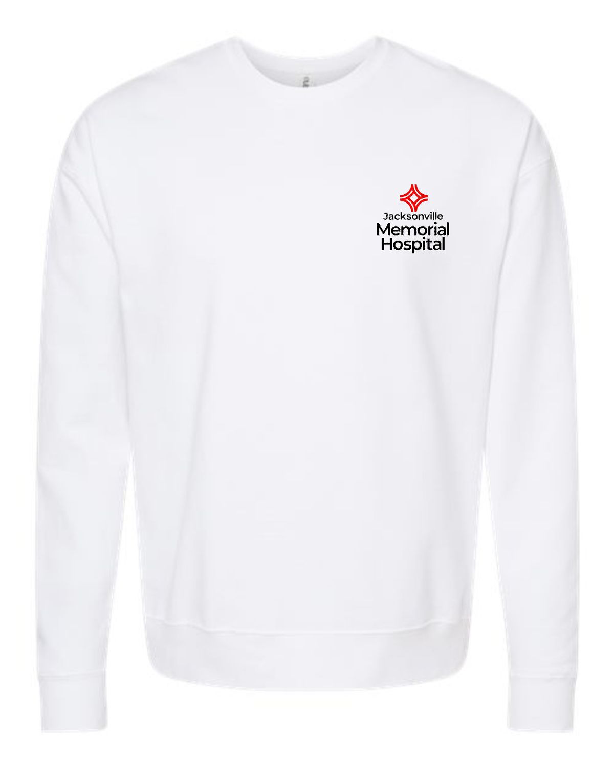 JMH THERAPY-18000 WHITE CREWNECK SWEATSHIRT (FRONT &amp; BACK PRINT)