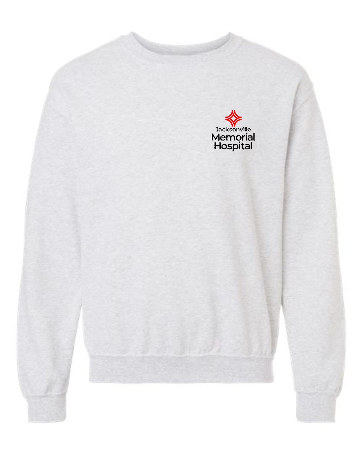 JMH THERAPY-18000 ASH CREWNECK SWEATSHIRT (FRONT &amp; BACK PRINT)