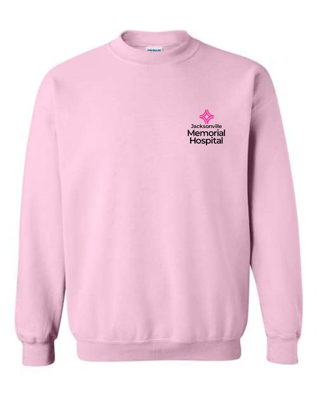 JMH THERAPY-18000 LIGHT PINK CREWNECK SWEATSHIRT (FRONT &amp; BACK PRINT)