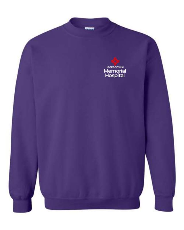 JMH THERAPY-18000 PURPLE CREWNECK SWEATSHIRT (FRONT &amp; BACK PRINT)