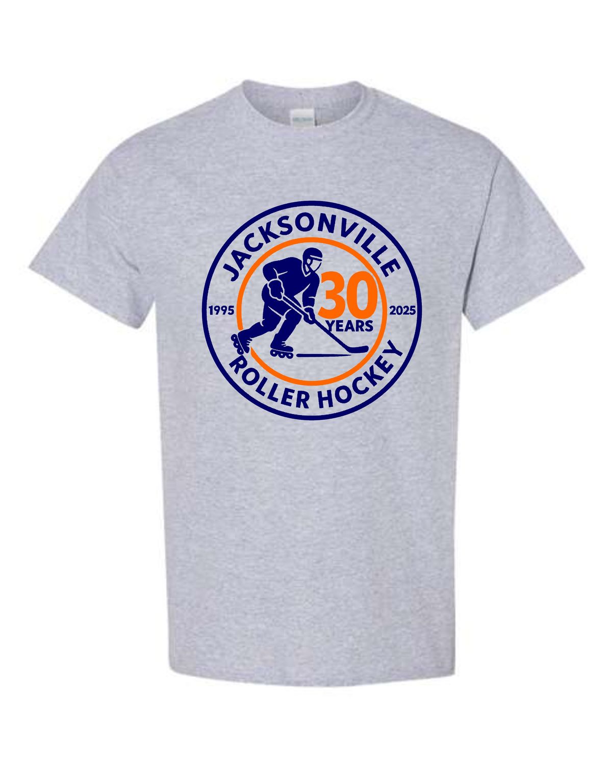 JACKSONVILLE ROLLER HOCKEY-5000 SPORT GREY UNI-SEX T-SHIRT