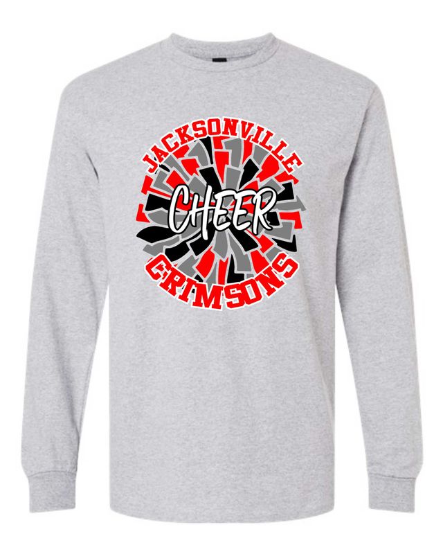 JHS VARSITY CHEER-5286 HANES LIGHT STEEL LONG SLEEVE-T