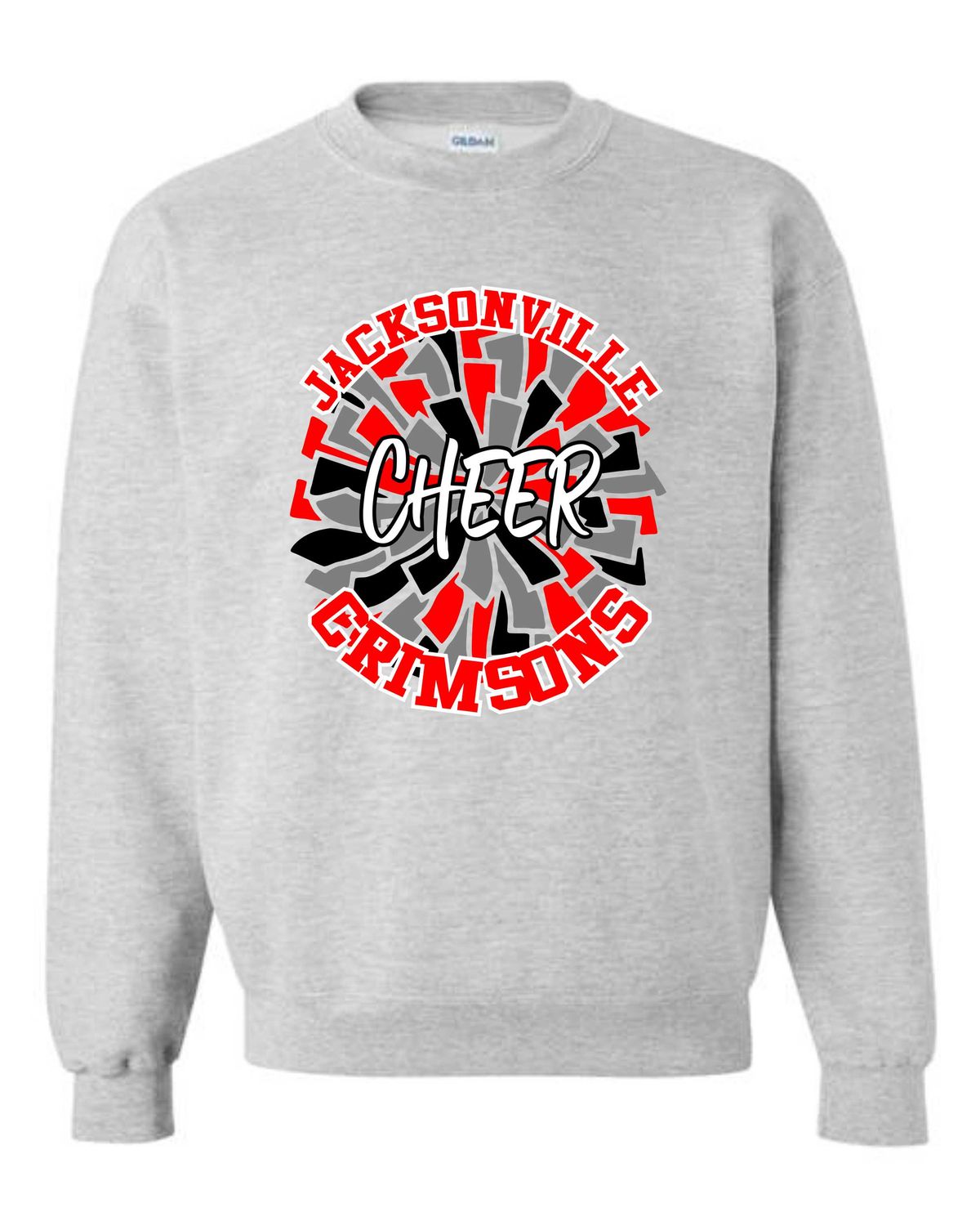 JHS VARSITY CHEER-P160 HANES LIGHT STEEL CREWNECK SWEATSHIRT
