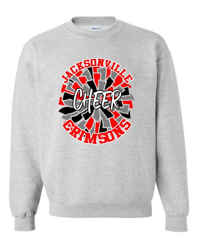 JHS VARSITY CHEER-P160 HANES LIGHT STEEL CREWNECK SWEATSHIRT