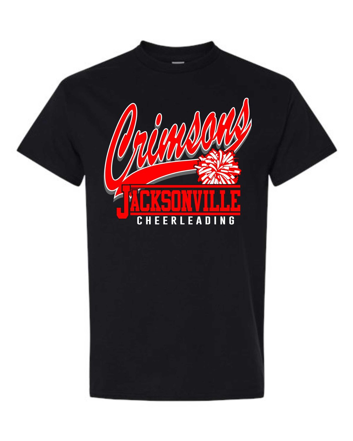 JHS VARSITY CHEER-5000 GILDAN BLACK UNI-SEX T-SHIRT