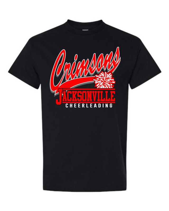 JHS VARSITY CHEER-5000 GILDAN BLACK UNI-SEX T-SHIRT