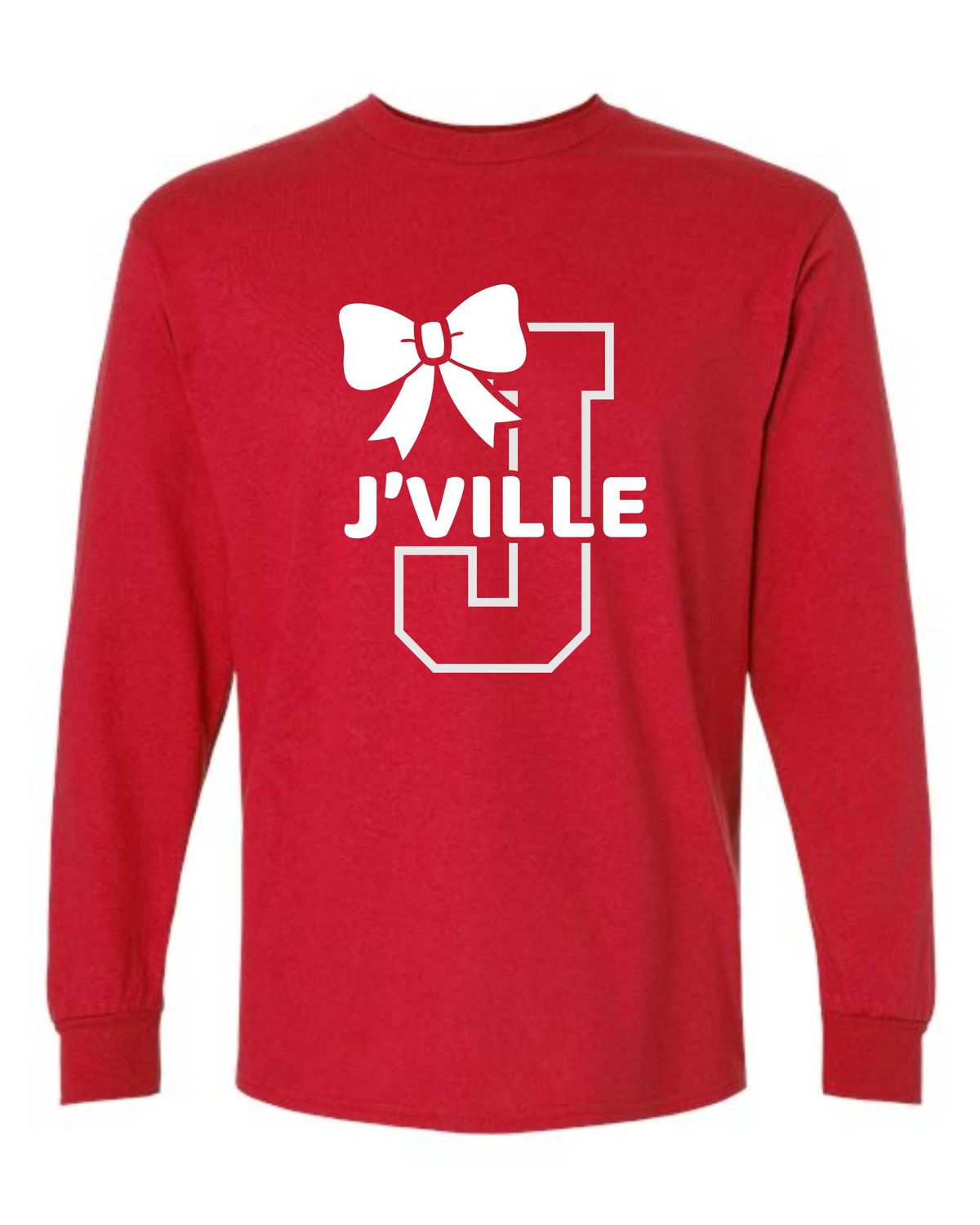 JHS VARSITY CHEER-5400 GILDAN RED LONG SLEEVE-T