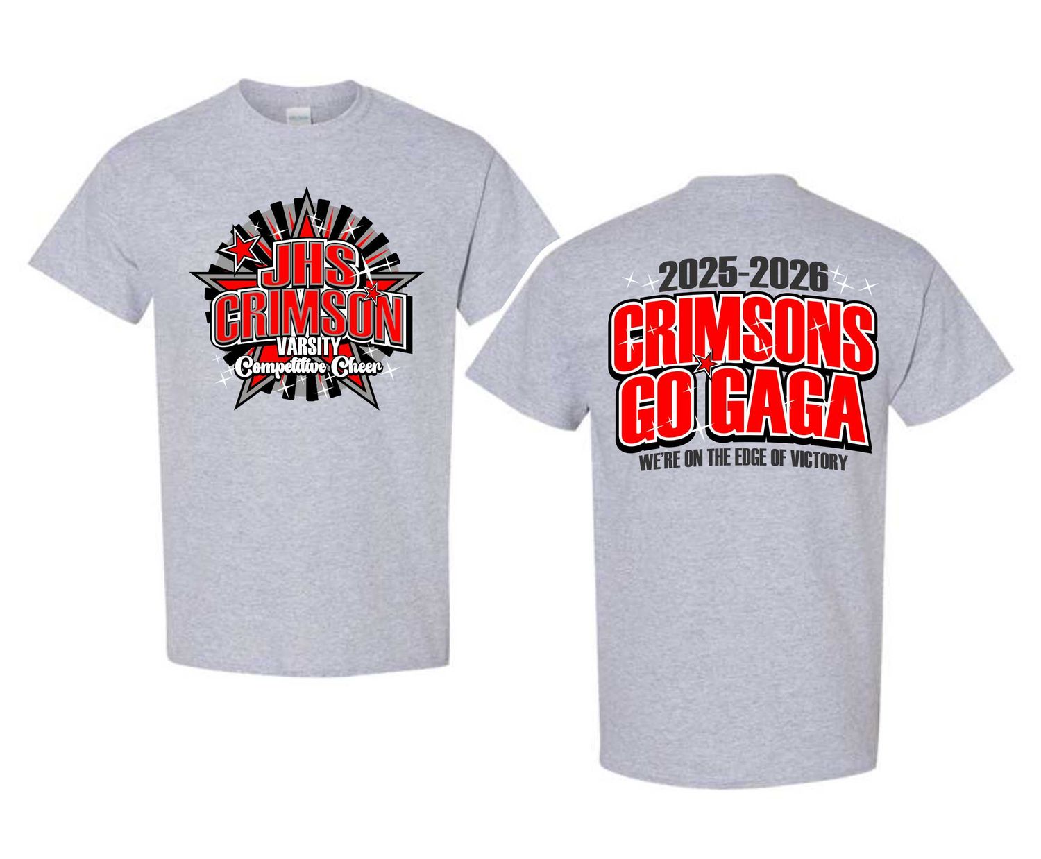 JHS VARSITY CHEER-5000 GILDAN SPORT GREY UNI-SEX T-SHIRT