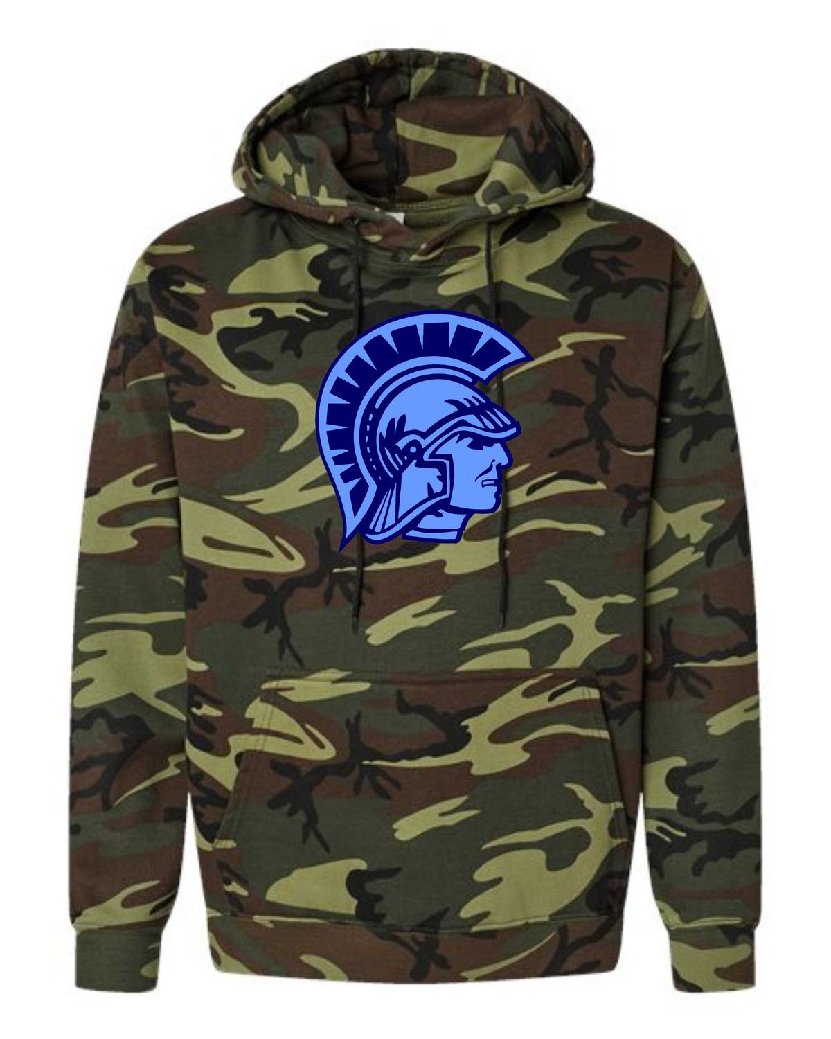 TRIOPIA TROJANS-CODE FIVE 3969 CAMO PULLOVER HOODIE