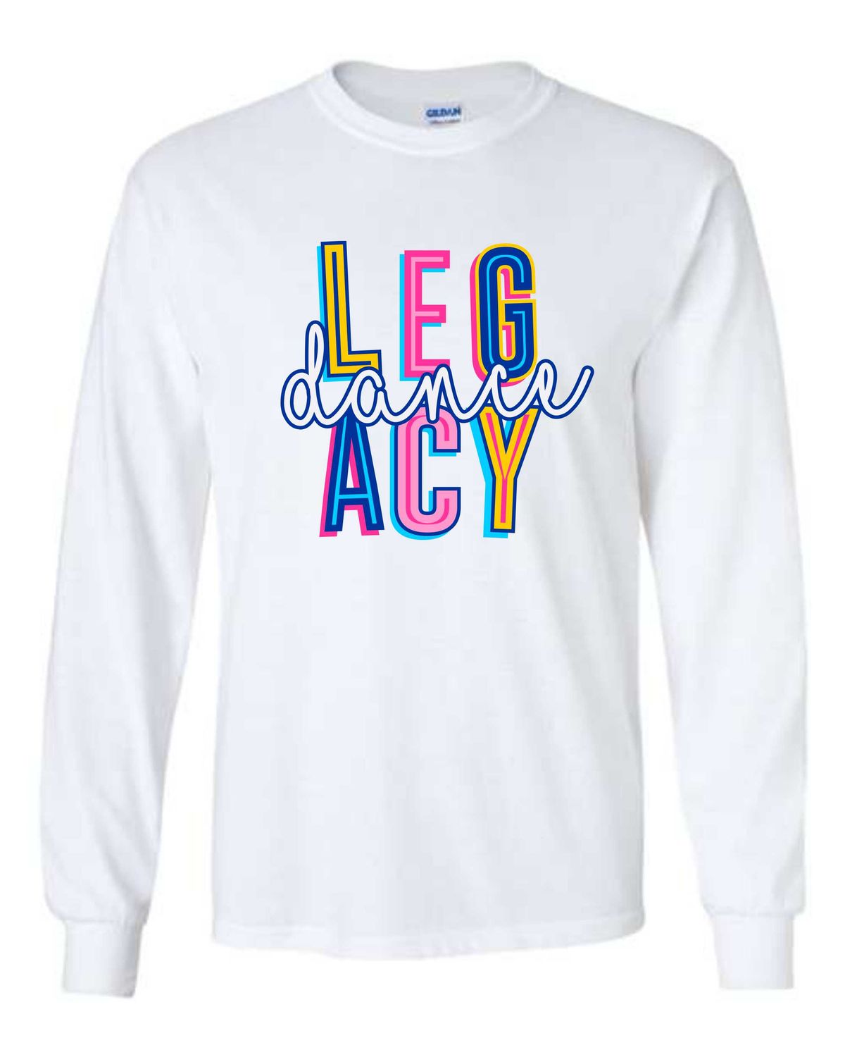 LEGACY DANCE-5400 WHITE GILDAN LONG SLEEVE-T