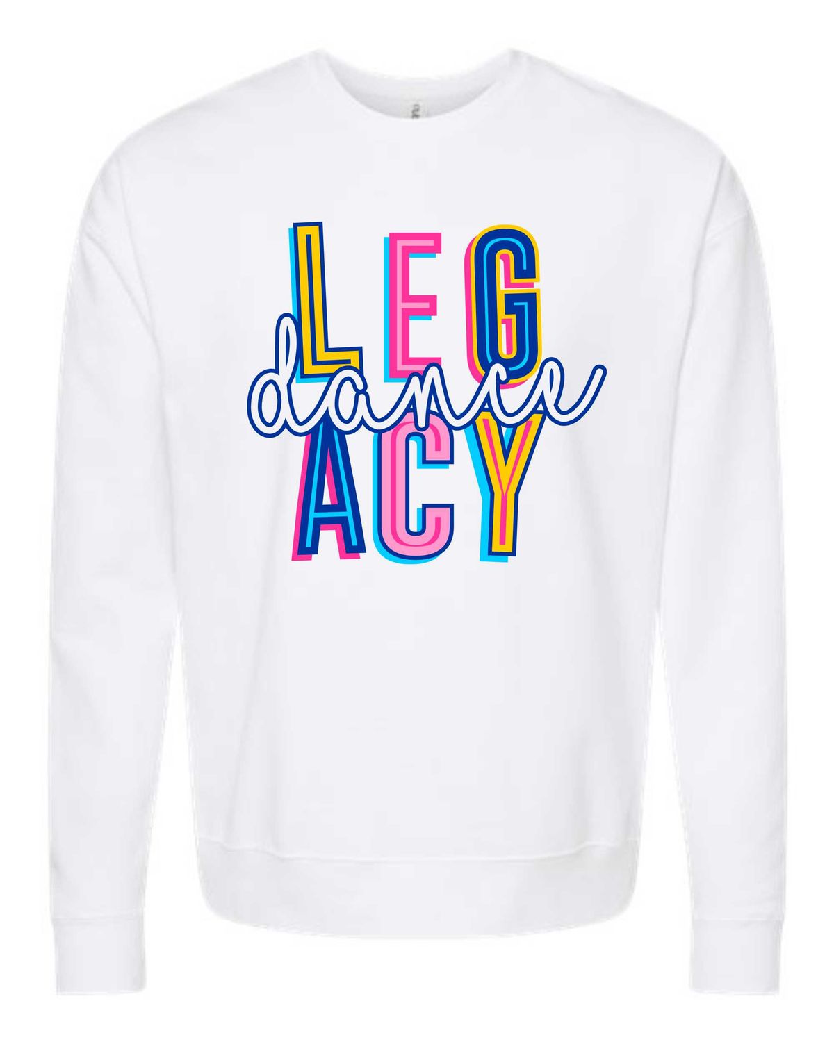 LEGACY DANCE-18000 WHITE GILDAN CREWNECK SWEATSHIRT
