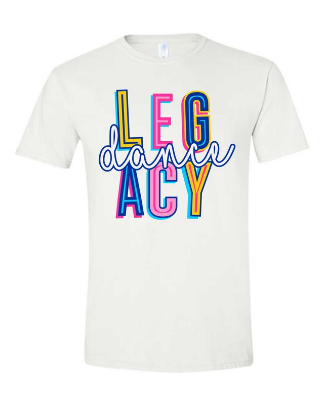 LEGACY DANCE-64000 WHITE GILDAN SOFT STYLE-T